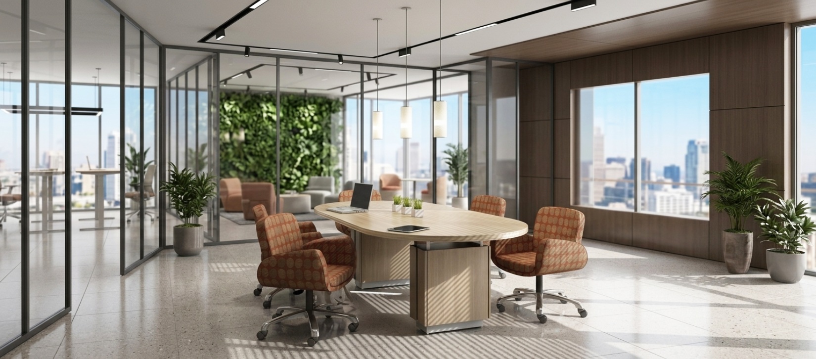 Zira Collection 8' Oval Conference Table