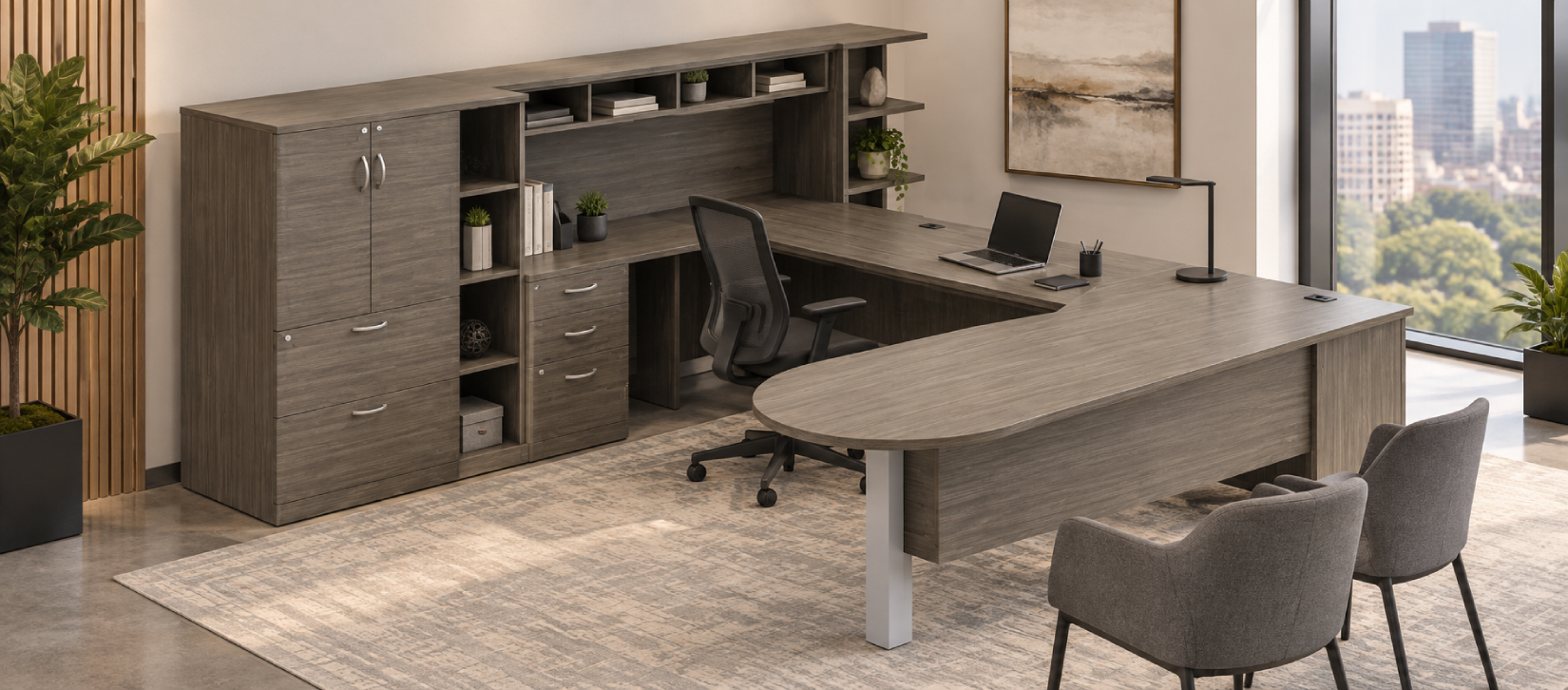 Zira Contemporary Laminate Desk ZRA504R
