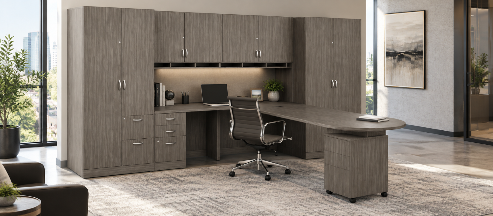 Zira Contemporary Laminate Desk - Zira Typical ZRA502R