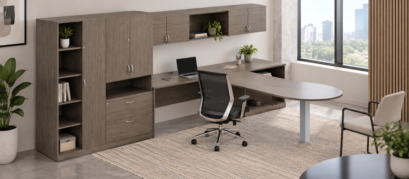 Zira Contemporary Laminate Desk - Zira Typical ZRA505R