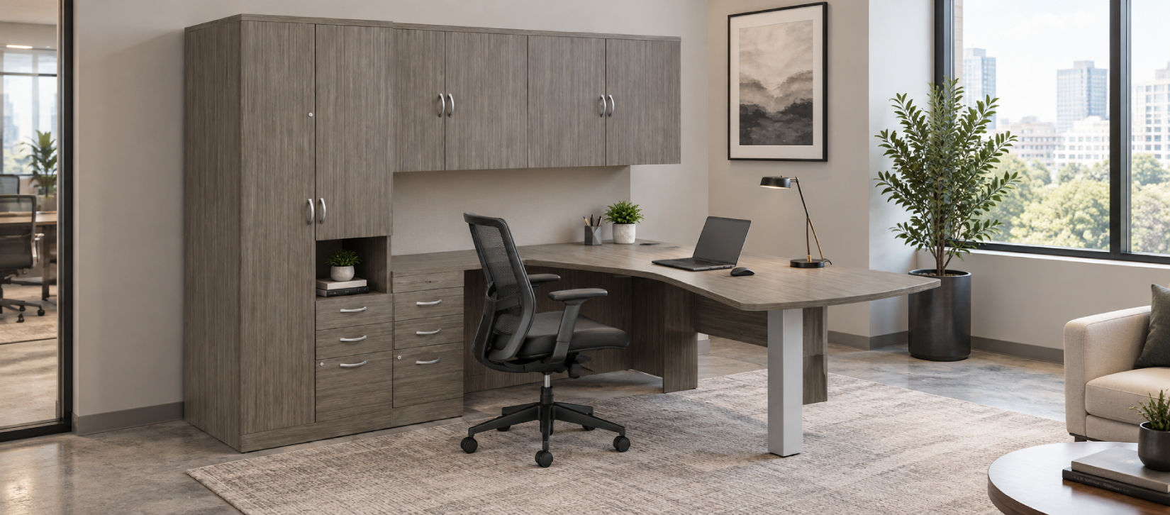 Zira Contemporary Laminate Desk - Zira Typical ZRA506R