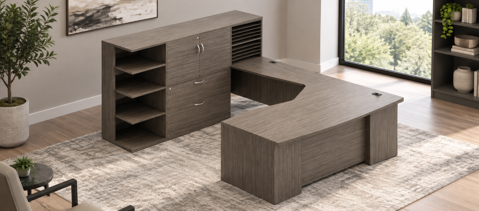 Zira Contemporary Laminate Desk - Zira Typical ZRA509R