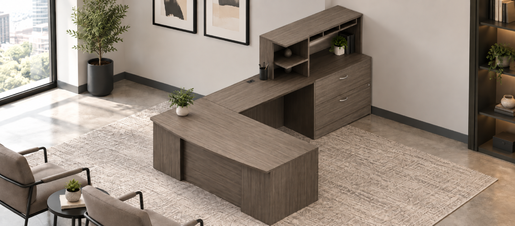 Zira Contemporary Laminate Desk - Zira Typical ZRA510L