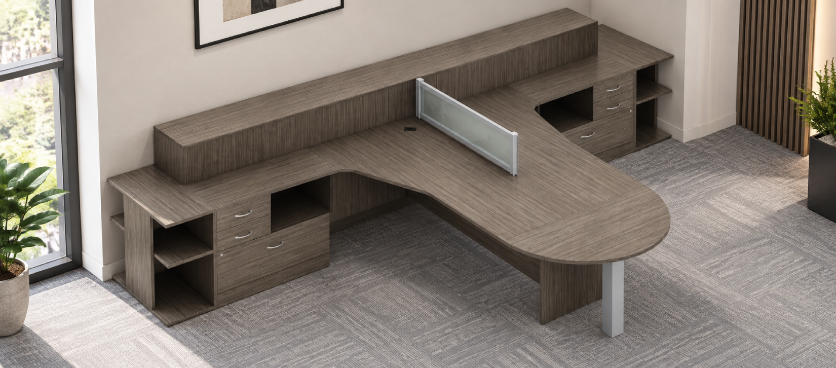 Zira Contemporary Laminate Desk - Zira Typical ZRA512