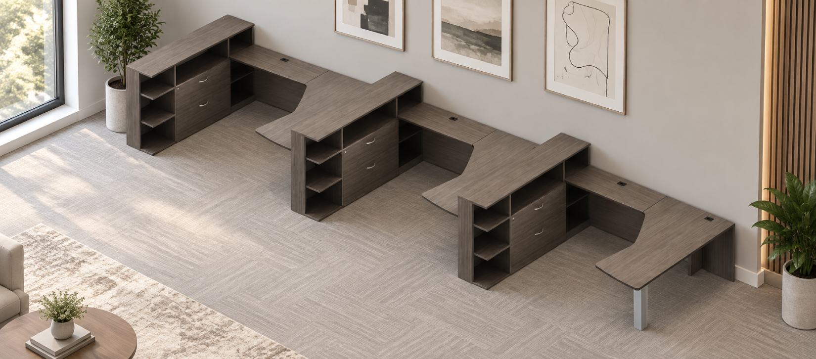 Zira Contemporary Laminate Desk - Zira Typical ZRA515R