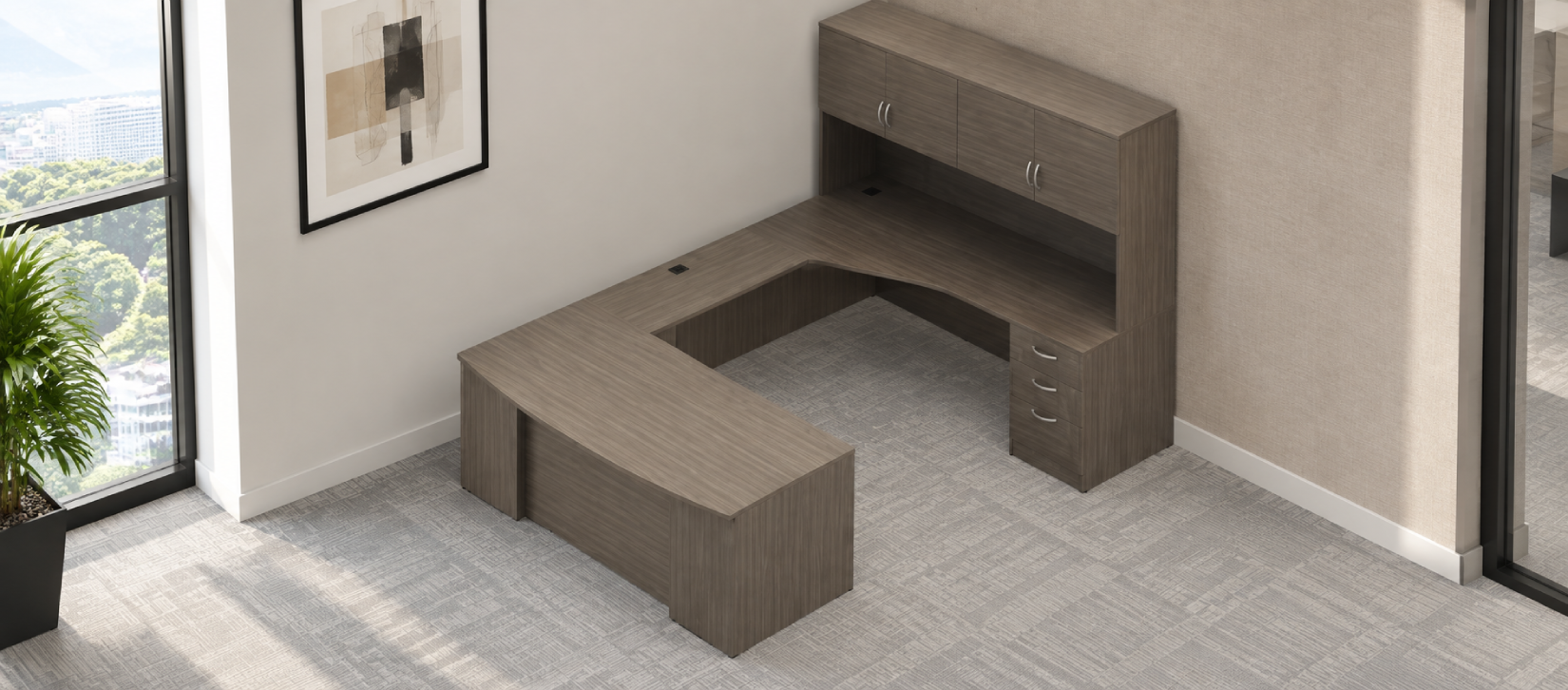 Zira Contemporary Laminate Desk - Zira Typical ZRA517L