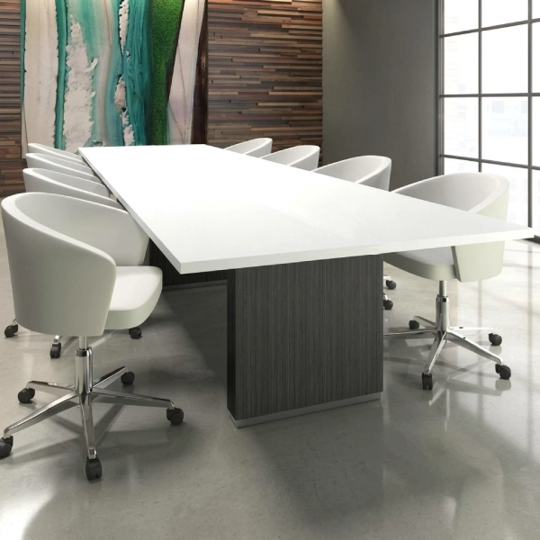 mericana White Top Meeting Table