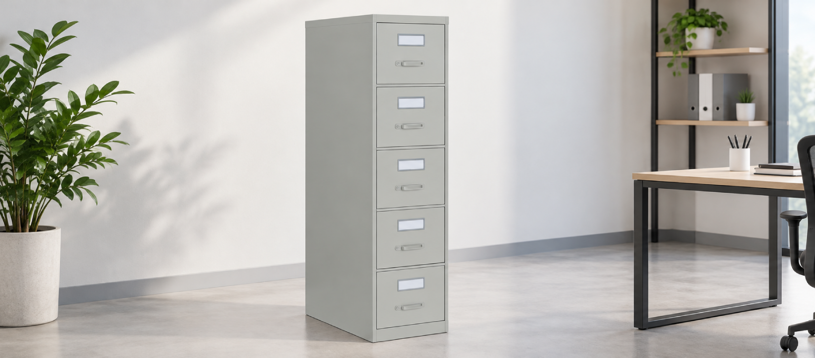 Global 5-Drawer Vertical File Storage Cabinet