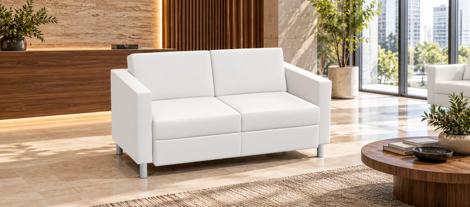 Global Citi Square Two Seat Sofa-hero
