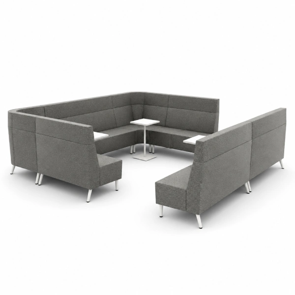 Global River™ U-Shaped Modular Lounge Seating with Tables-product