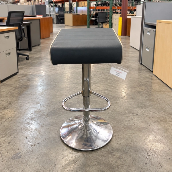 Used Adjustable Height Bar Stool, Chrome-product