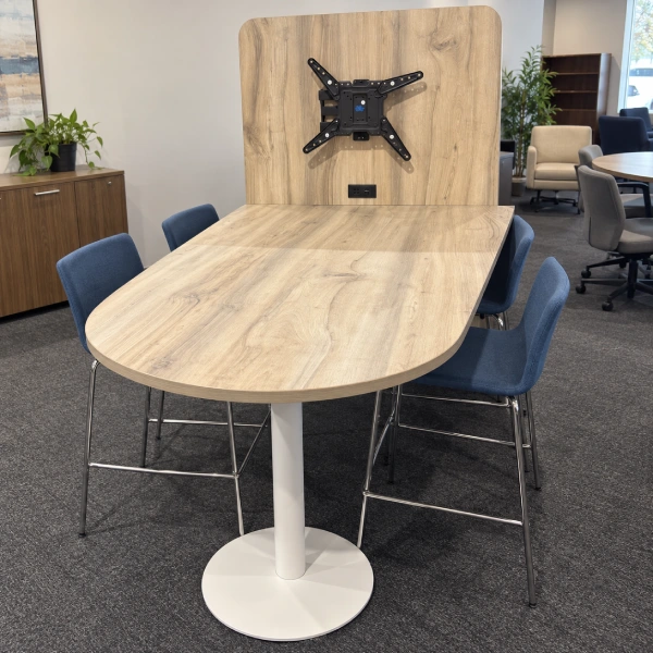 Used Collaboration Table with Media Panel-product