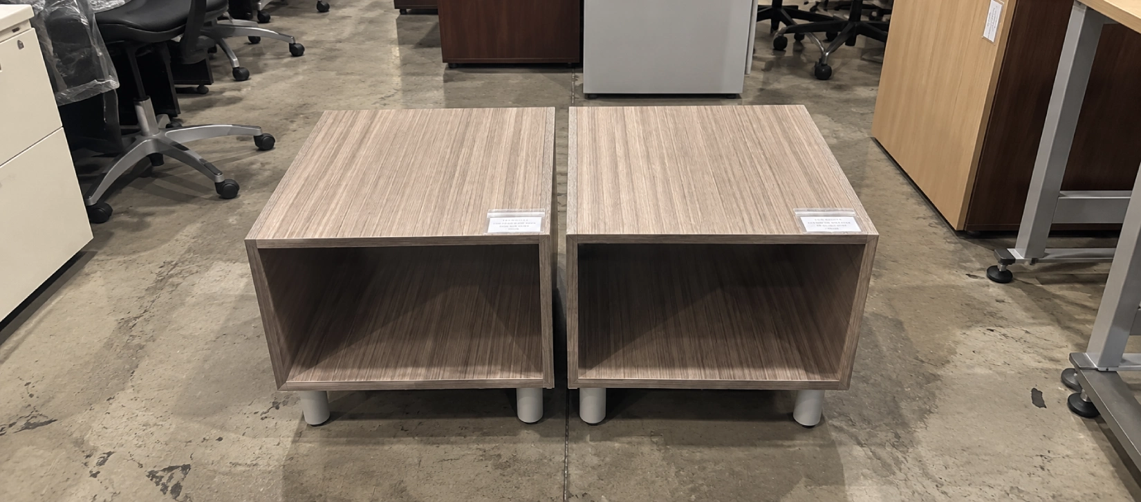 Used Cube End Table with Open Storage-Hero