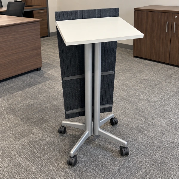 Used Folding Training Table on Wheels-product