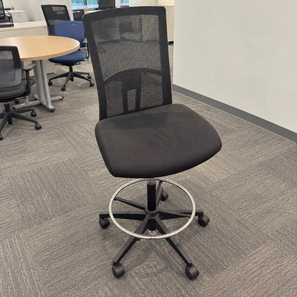 Used Mesh Drafting Stool with Foot Ring-product