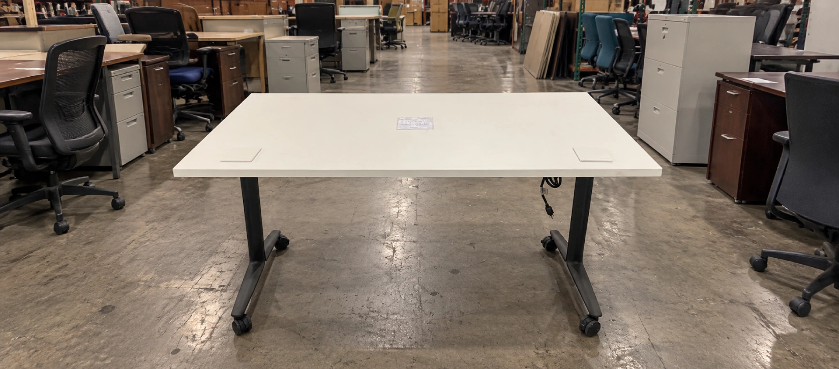 Used Mobile Training Table, Laminate Top-Hero